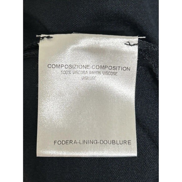 Designer Alexander McQueen Crew Neck Knee Length Navy Dress Size 42 US Size 6 - Picture 9 of 13